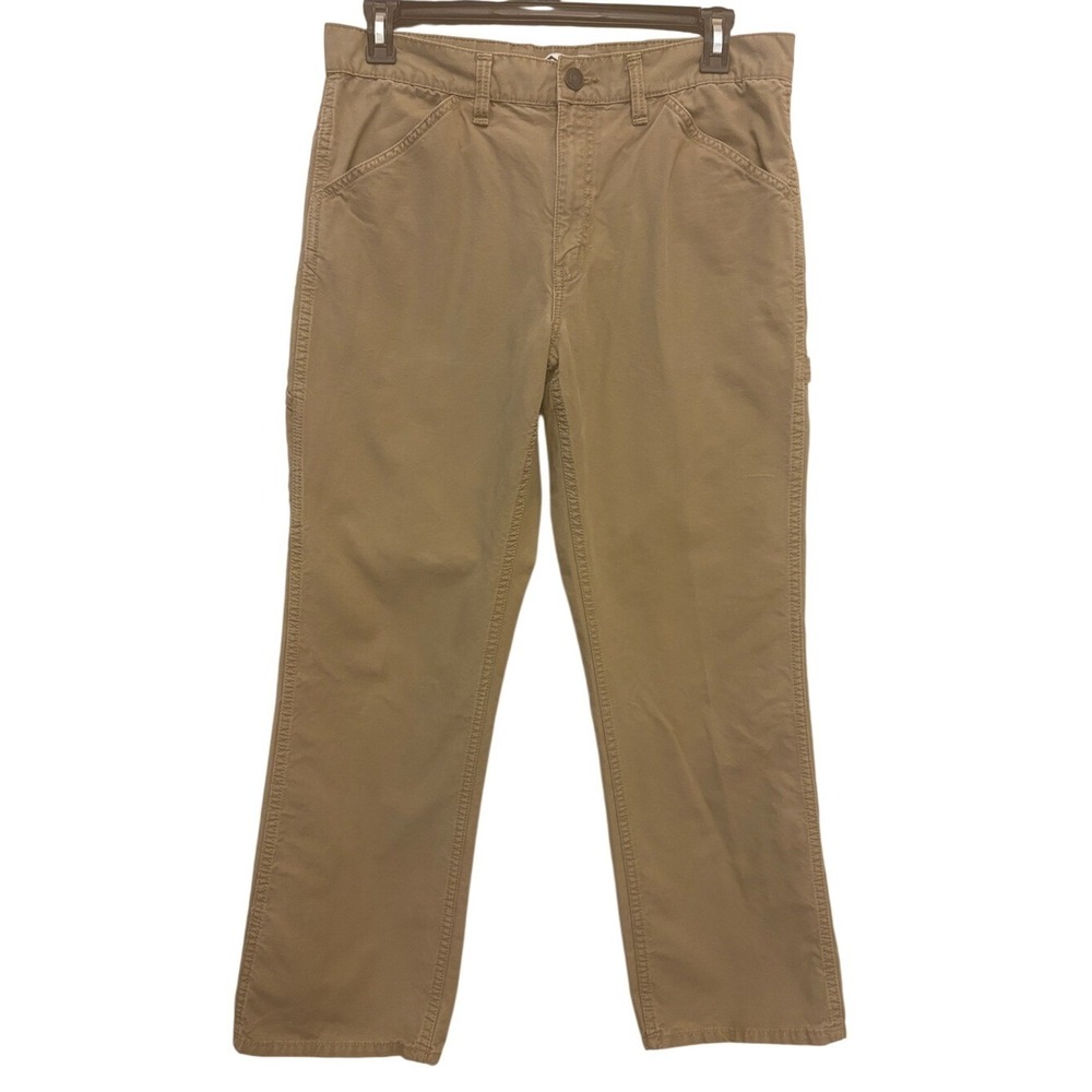 Blue Mountain Men's Khaki Work Pants - Classic Straight Fit Size 34 X 32